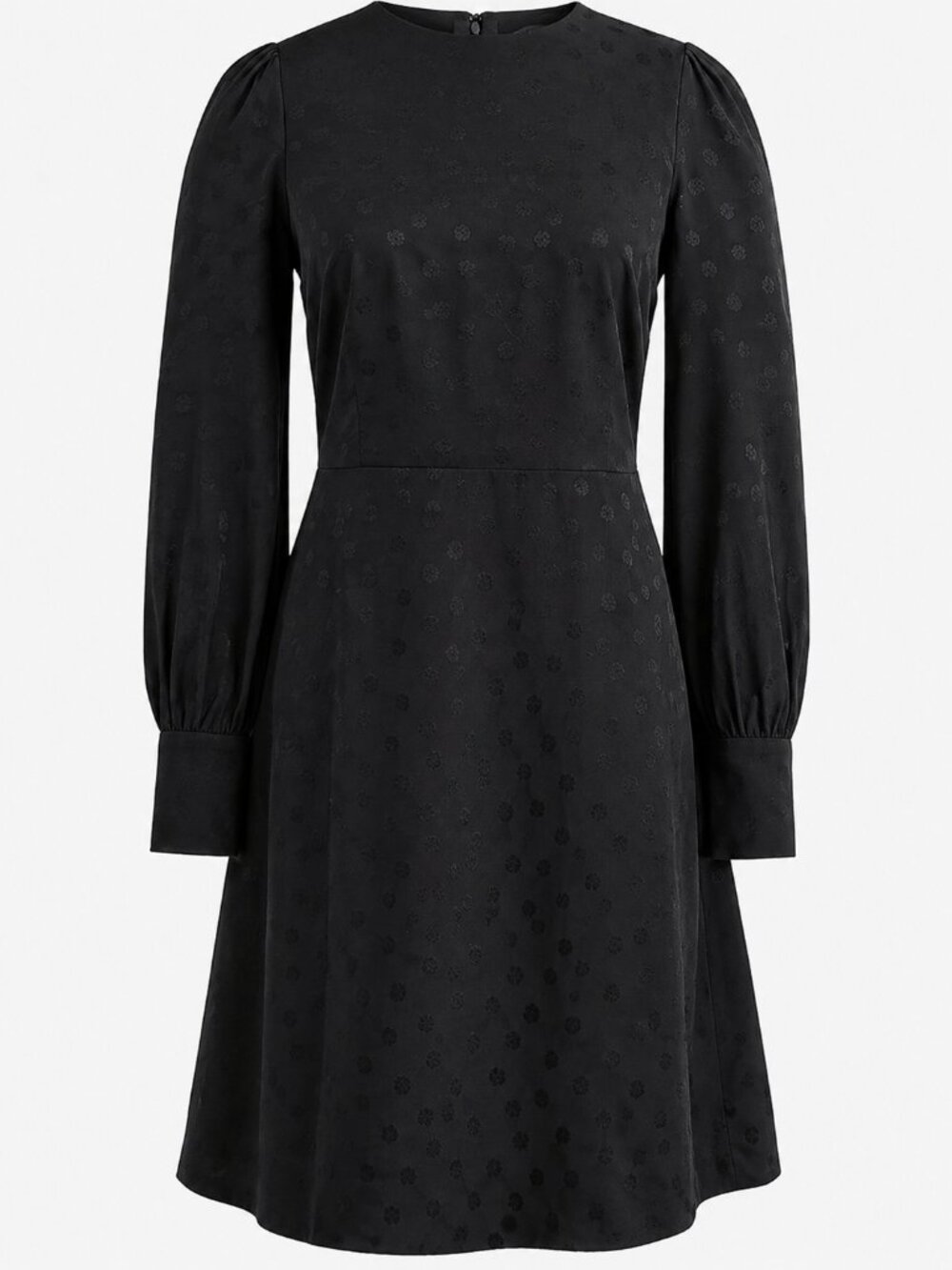J.Crew Shift Dress Jacquard Floral Dot Black Size 00